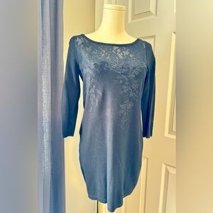 White House Black Market Long Sleeve Lace Top Sweater Sz XS